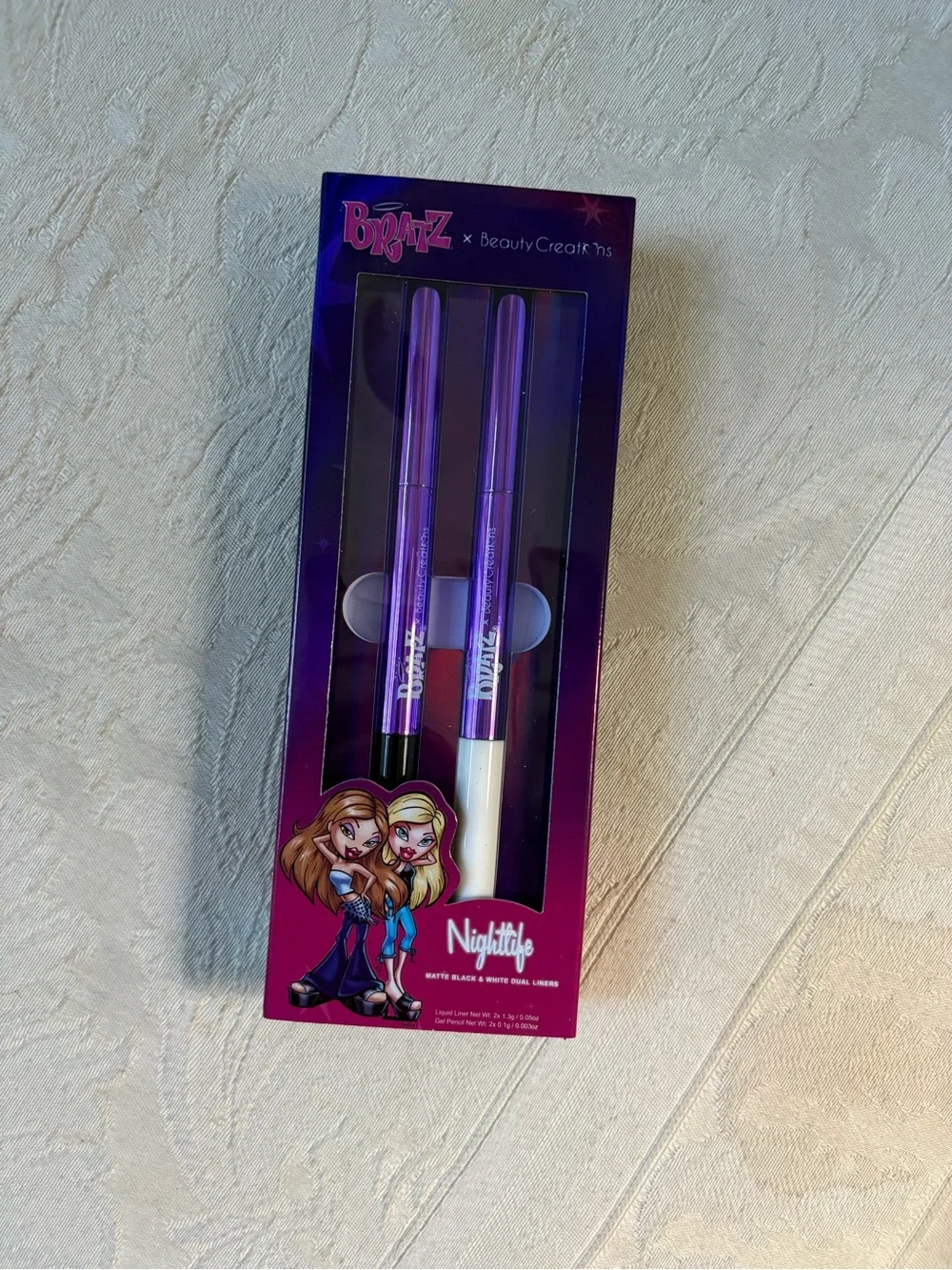 Bratz x Beauty Creations Nightlife Eyeliner Duo Set Black & White BNIB